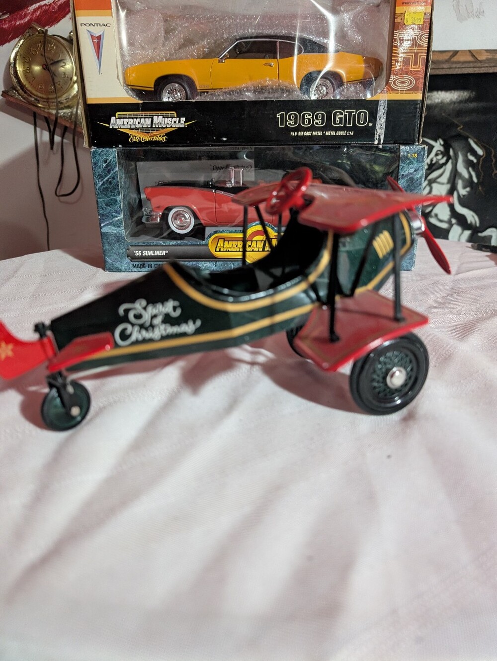 HALLMARK: 1930 SPIRIT OF CHRISTMAS CUSTOM BIPLANE ~~ KIDDIE CAR CLASSICS